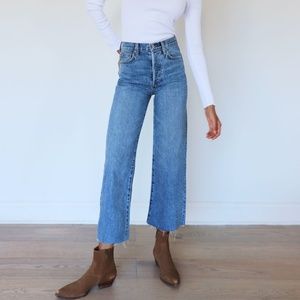 ARITZIA - High-waisted wide-leg jeans